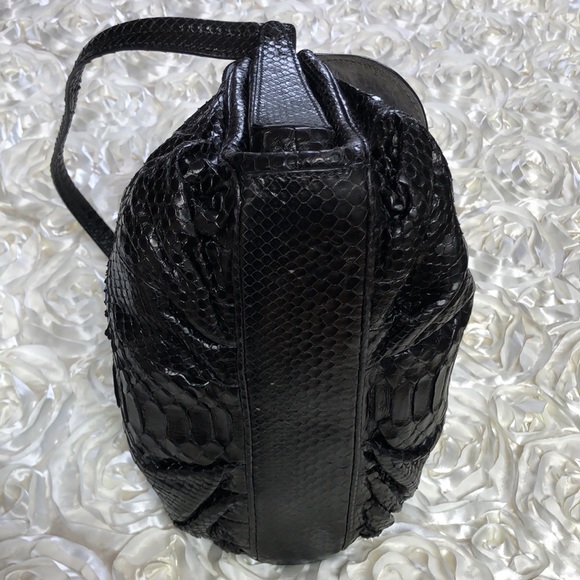 Zagliani Bag Black python leather (Authentic) - Picture 6 of 17